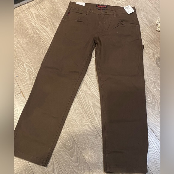 Tough Duck Work Pants WP021 Chestnut Colour 12Ib Sz 34W x 32L. NWT. - Picture 3 of 11